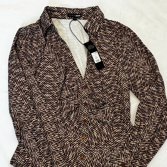 Kamila Challis Brown Shirt - Picture 3 of 3